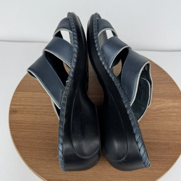 Propet Azalea Womens Navy Open-Toe Leather Slide Sandals Wedge Sole Size 9.5 M‎ - Picture 5 of 7